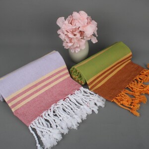 Bridesmaid Favors, Bachelorette Gifts, Personalized Turkish Towel, Bridesmaid Gift, Striped Towel, 36&quot;x71&quot; Cotton Towel, Peshtemal,