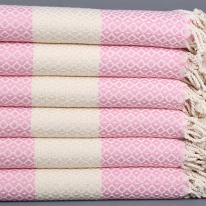 Wholesale Towels, Personalized Turkish Towel, Pink Towel, Striped Peshtemal, 40x71 Inches Girls Weekend Gift, Bulk Order Towel,