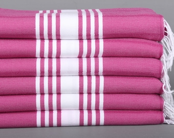Beach Towel, 40x71 Inches Damson Cotton Towel, Striped Towel, Bachelorette Party Decorations, Monogrammed Beach Towel, Gift Towel,