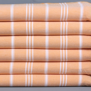 Wedding Gift Towels, Face Towel, Light Orange Towel, Striped Towel, 24x40 Inches Personalized Gifts, Dish Towel, Owen Towel, Guest Towel,