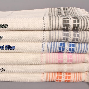 Striped Throw, Couch Cover, Bachelorette Party Favors, 93&quot;x95&quot; Cotton Throw, Turkish Blanket, Monogram Blanket, Gift For Boyfriend,