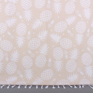 Bridesmaid Gifts, Custom Gift, Personalized Wedding Gift, 36x71 Inches Beige Cotton Towel, Pineapple Design Towel, Wedding Shower Gift,