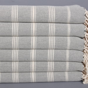 Turkish Towel Hand Towel, Striped Dish Towel, Personalized Gifts, Personalized Hand Towel, 24&quot;x38&quot; Khaki Green Cotton Tea Towel,