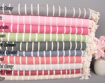 Toalla resistente a la arena, peshtemal de secado rápido, toalla de algodón de 40" x 71", toalla de espiga, regalo personalizado para dama de honor, regalos para despedida de soltera,