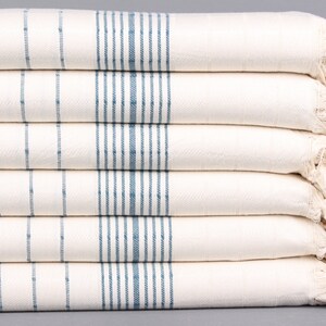 Bath Towel, Turkish Towel, Petrol Blue Peshtemal, Striped Towel, 40x71 Inches Turkish Towel for Beach, Wedding Towel, Spa Peshtemal,