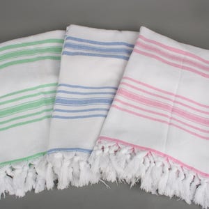 Bridesmaid Gift, Striped Terry Towel, Bath towel, 28&quot;x52&quot; Cotton Towel, Custom Beach Towel, Personalized Gift For Him,