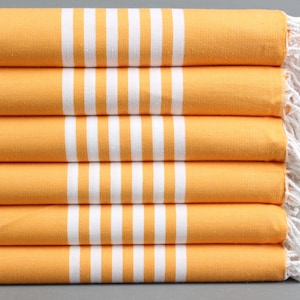 Personalized Turkish Towel, Organic Cotton Towels, Orange Towel, Striped Towel, 40x71 Inches Bachelorette Party Gift, Bachelor Towel,
