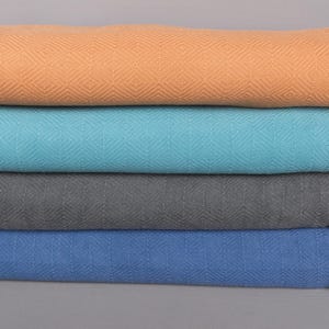 Throw Blanket, 79&quot;x107&quot; Cotton Blanket, Woven Blanket, Stonewashed Diamond Blanket, Turkish Blanket, Bridal Gifts,