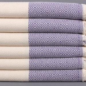Turkish Beach Towel, Wholesale Towels, Lavender Towel, Diamond Towel, 40x71 Inches Bridesmaid Gift, Wedding Towel, Spa Towel,