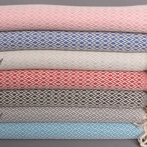 Cotton towel, 40&quot;x71&quot; Cotton Towel, Beach Towel Gift, Bridal Party Gifts, Diamond Towel, Wedding Favors, Peshtemal,