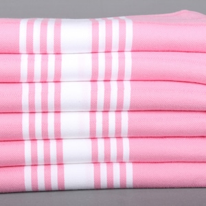 Monogrammed Beach Towel, 40x71 Inches Light Powder Pink Cotton Towel, Bridal Shower Gift, Turkish Towel, Striped Towel, Gift For Boyfriend,