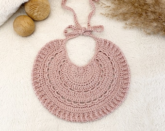 Crochet Bib Pattern, Cute Baby Bib (PDF Pattern)