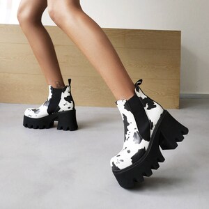 Platform Thick Sole Short Women's Ankle Boots Punk Style