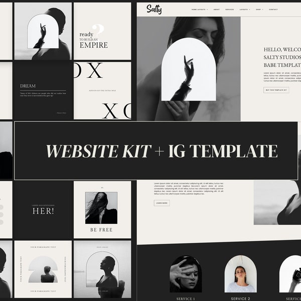 Boss Babe, Feminine Website Elementor & WordPress template kit for bloggers, freelancers, and e-commerce, with WooCommerce integration.