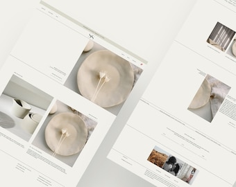 Kate Minimalist Online Store Template Kit – Elegant eCommerce Website Design for Small Business – Responsive & Easy-to-Use