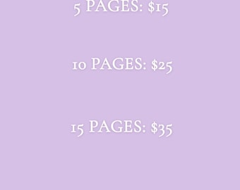 Personalized Story Commissions!