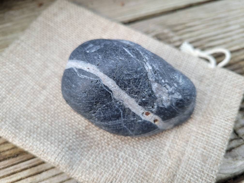 Black Striped Stone Etsy UK