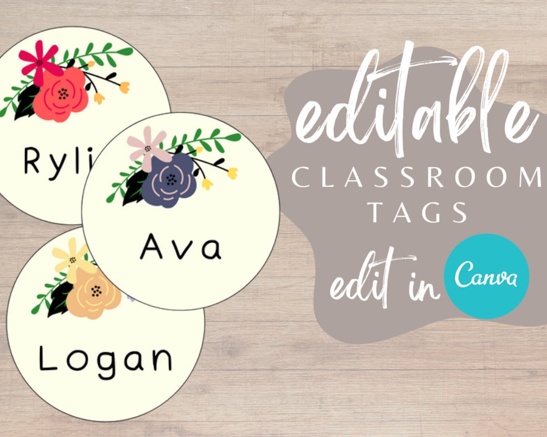 editable-cubby-tags-for-toddlers-spring-classroom-tags-floral-nametags-for-cubby-backpack-wall-name-tags-for-preschool-etsy for Free Printable Preschool Cubby Tags Editable Cubby Tags for Toddlers | Spring Classroom Tags | Floral Nametags for Cubby Backpack Wall Name Tags for Preschool - Etsy for Free Printable Preschool Cubby Tags