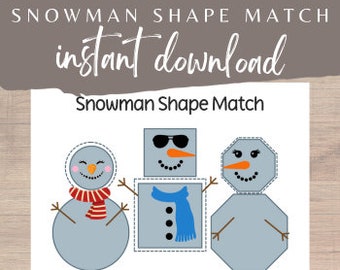 Activiteit sneeuwpopvorm: winterknutsel (digitaal product)