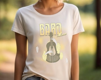 DnD Bard Shirt, DnD Shirt Women, Birthday Gift Girlfriend, DnD Gift Shirt for Men,  DnD Shirt Funny, Female Elf Bard Gift, Halfling Bard