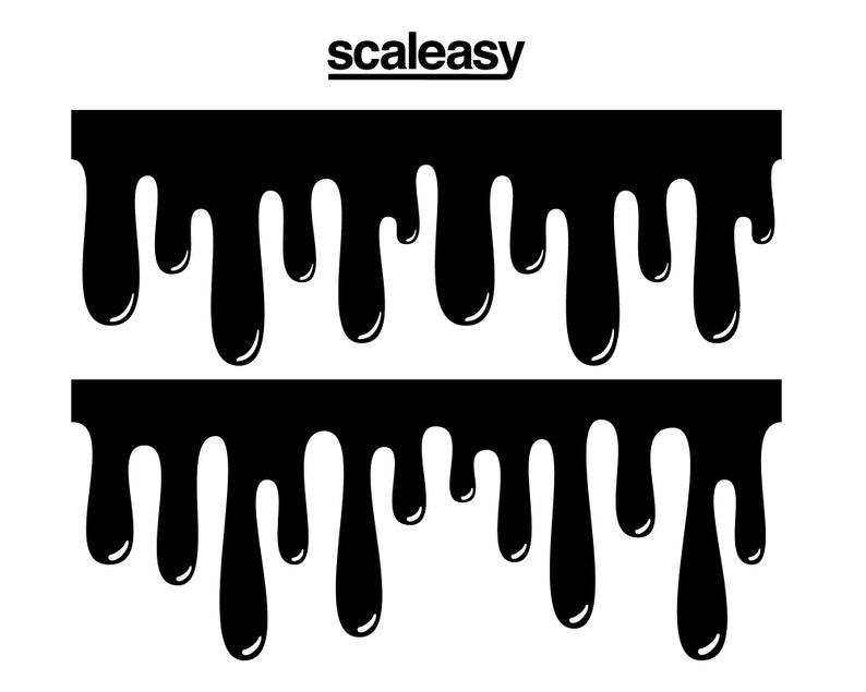 Icing Drip Svg Dripping Borders SVG Drip Silhouette Drip Etsy Australia