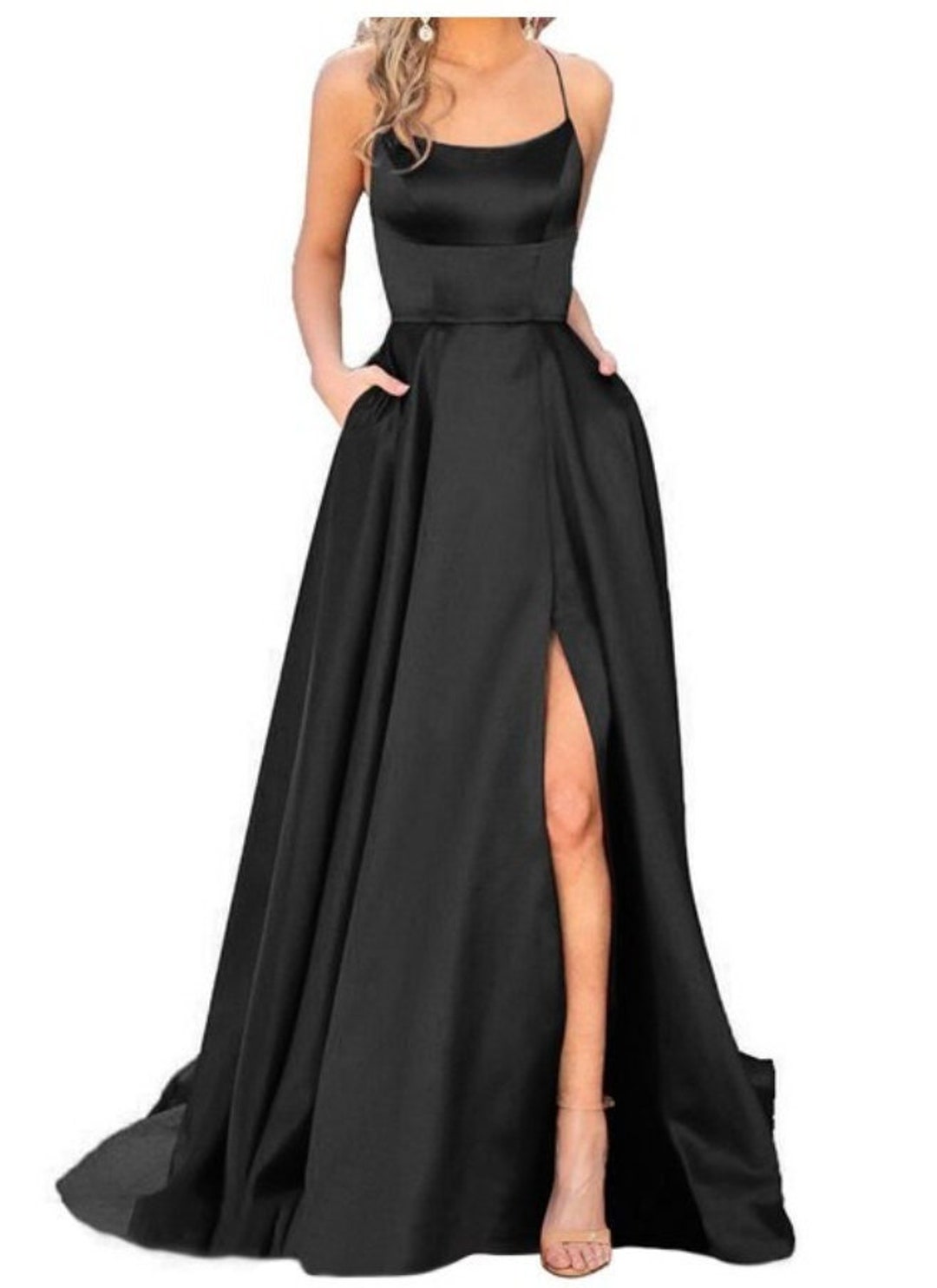 Satin Evening Dresses One Shoulder Formal Prom Homecoming Dress Special ...