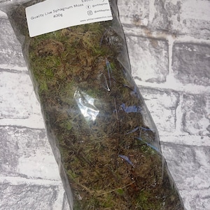 Quality Live Sphagnum Moss (Freshly Packed)- 400g