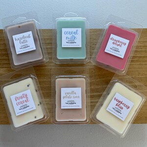 Kitchen Goodies Wax Melt Bundle, 7 clamshell soy wax melts, Food inspired scents, soy wax tart bundle, highly scented