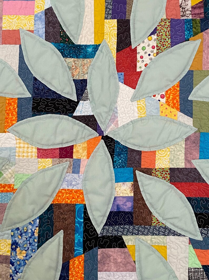 Patchwork Applique Patterns Patchwork and Appliqué Wall Quilt - Etsy
