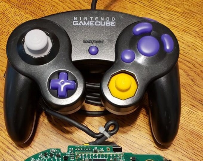 Custom PHOB Gamecube Controller GCC Bald Buttons Purple Etsy