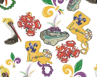 Mardi Gras Seamless Pattern