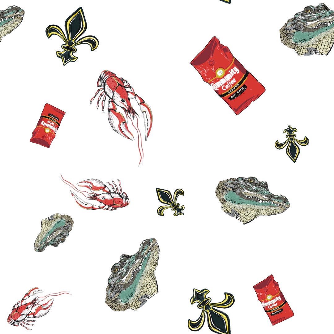 Louisiana Gator Coffee Saints Crawfish Etsy