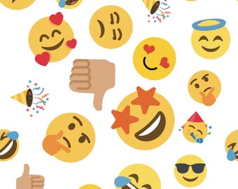 Emoji Repeating pattern, seamless pattern, fun emoji