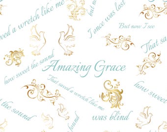 Amazing Grace seamless pattern