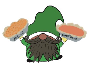 Gnome Pies. Pecan and Sweet Potato