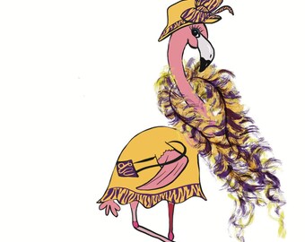 Red Stick FLAMINGeaux digital file