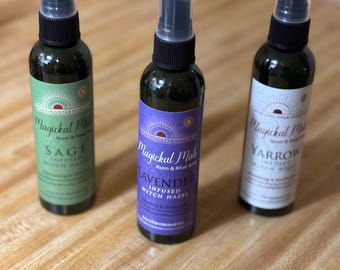 Magickal Mists - Herb Infused Witch Hazel Sprays - 4oz