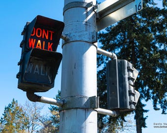 Don't Walk Poster: Milwaukie Oregon Area