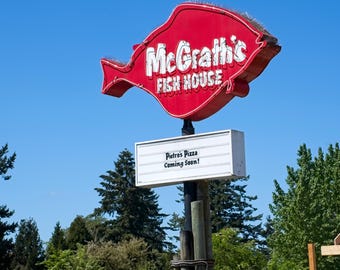 McGrath's Fish house sign