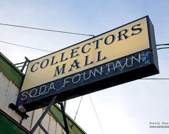 Collectors Mall Soda Fountain sign