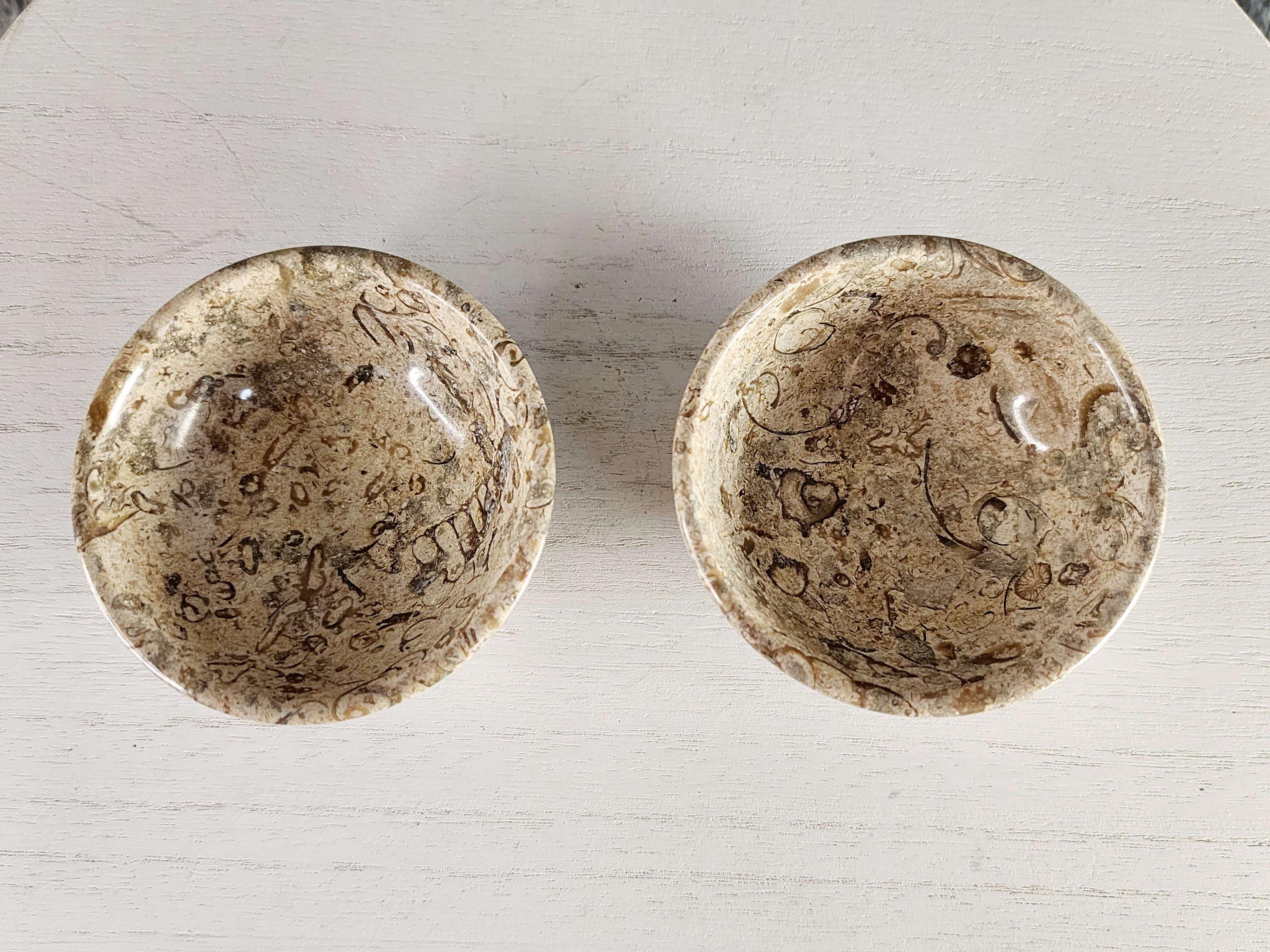 Coral Stone Crystal Bowl Carvings, Brown Coral Stone Crystal Bowls, Coral Bowl Carvings, Coral Stone Bowls