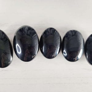 Rainbow Obsidian Crystal Palmstones, Black Rainbow Obsidian Crystal Palmstones, Black Crystal Palmstones, Black Obsidian Palmstones