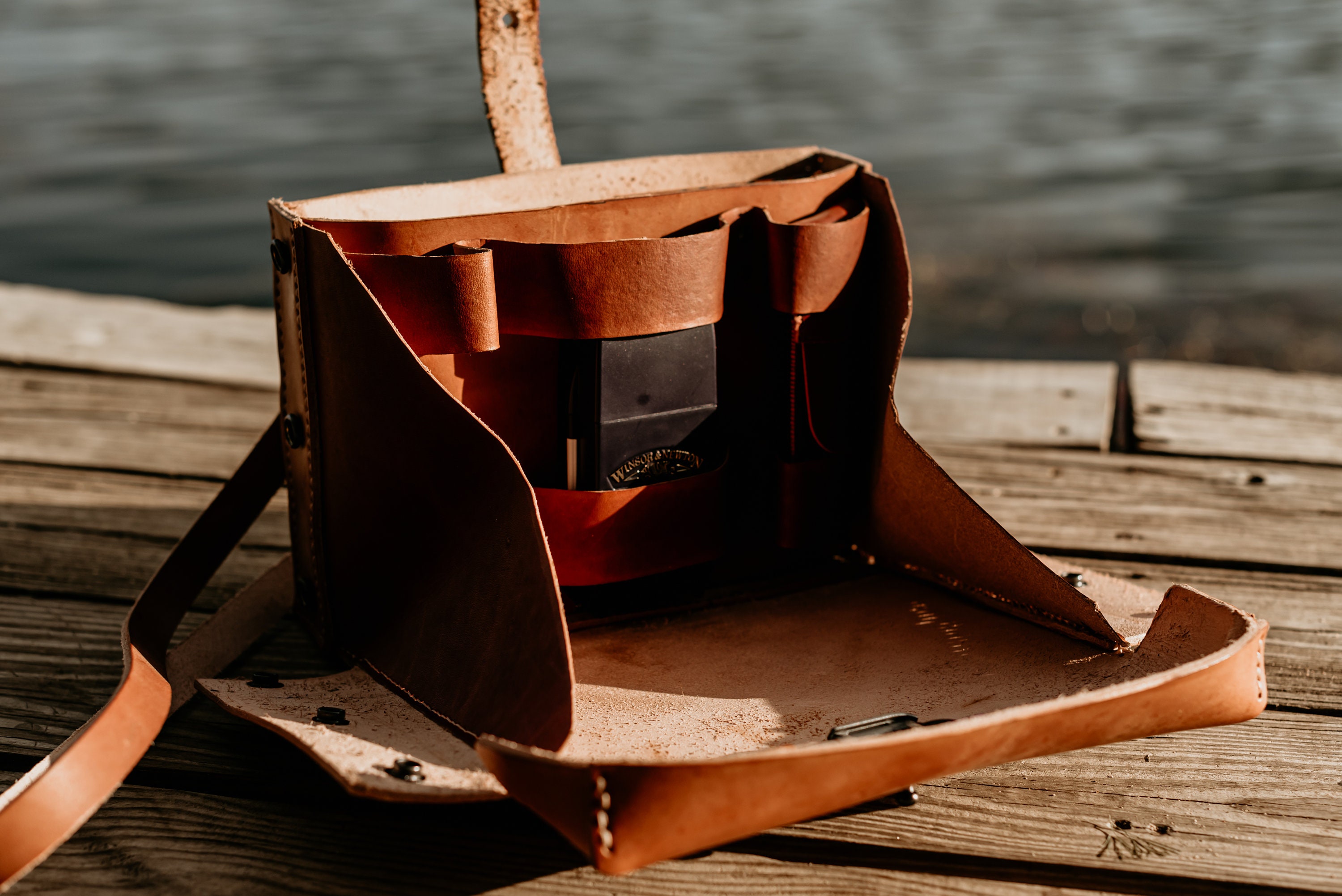 Vintage Style Swiss Army Medic Bag- Handcrafted Leather Bag