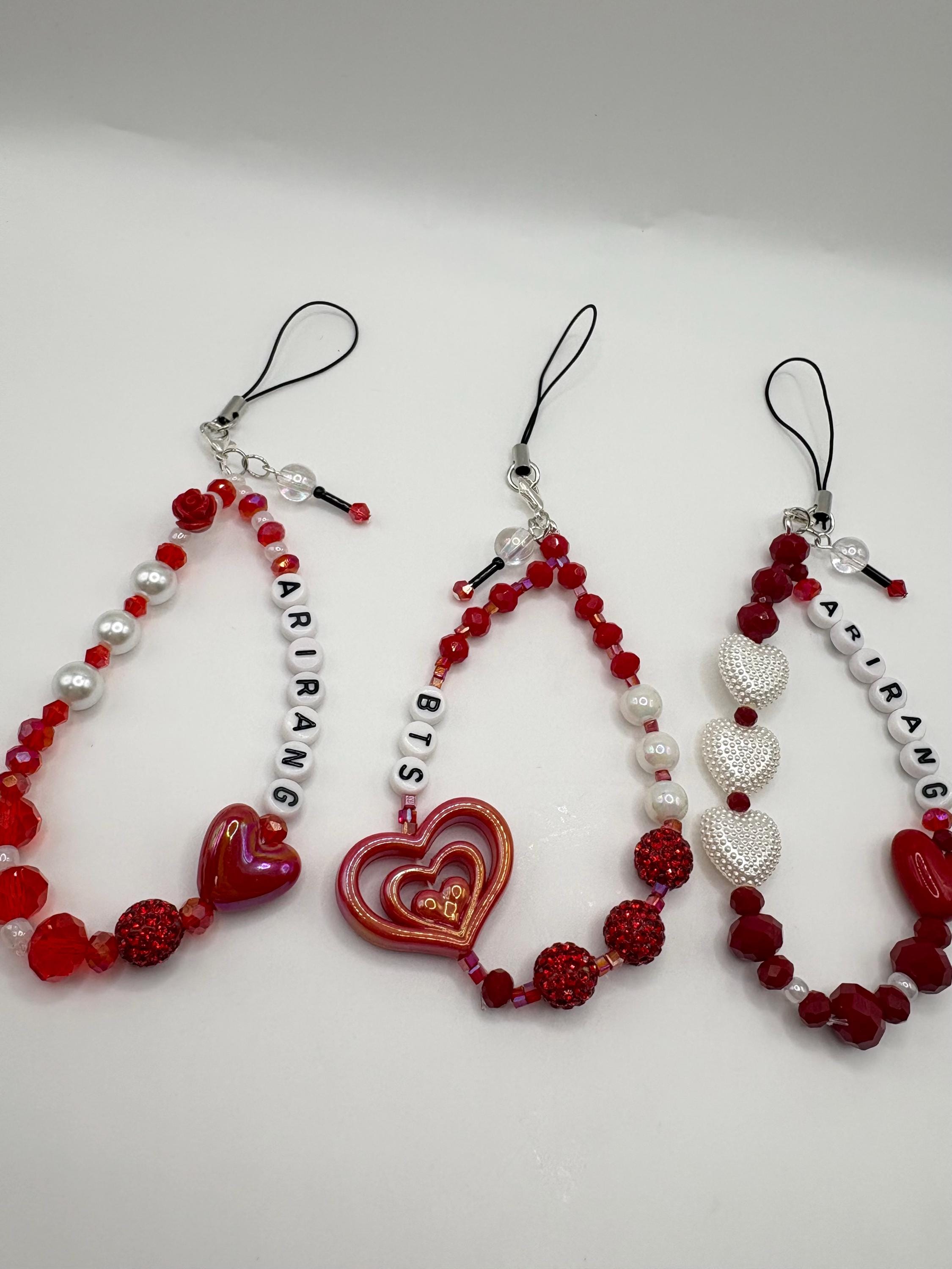 BTS Inspired Arirang Phone Chain- Handmade Beaded Gift - Etsy