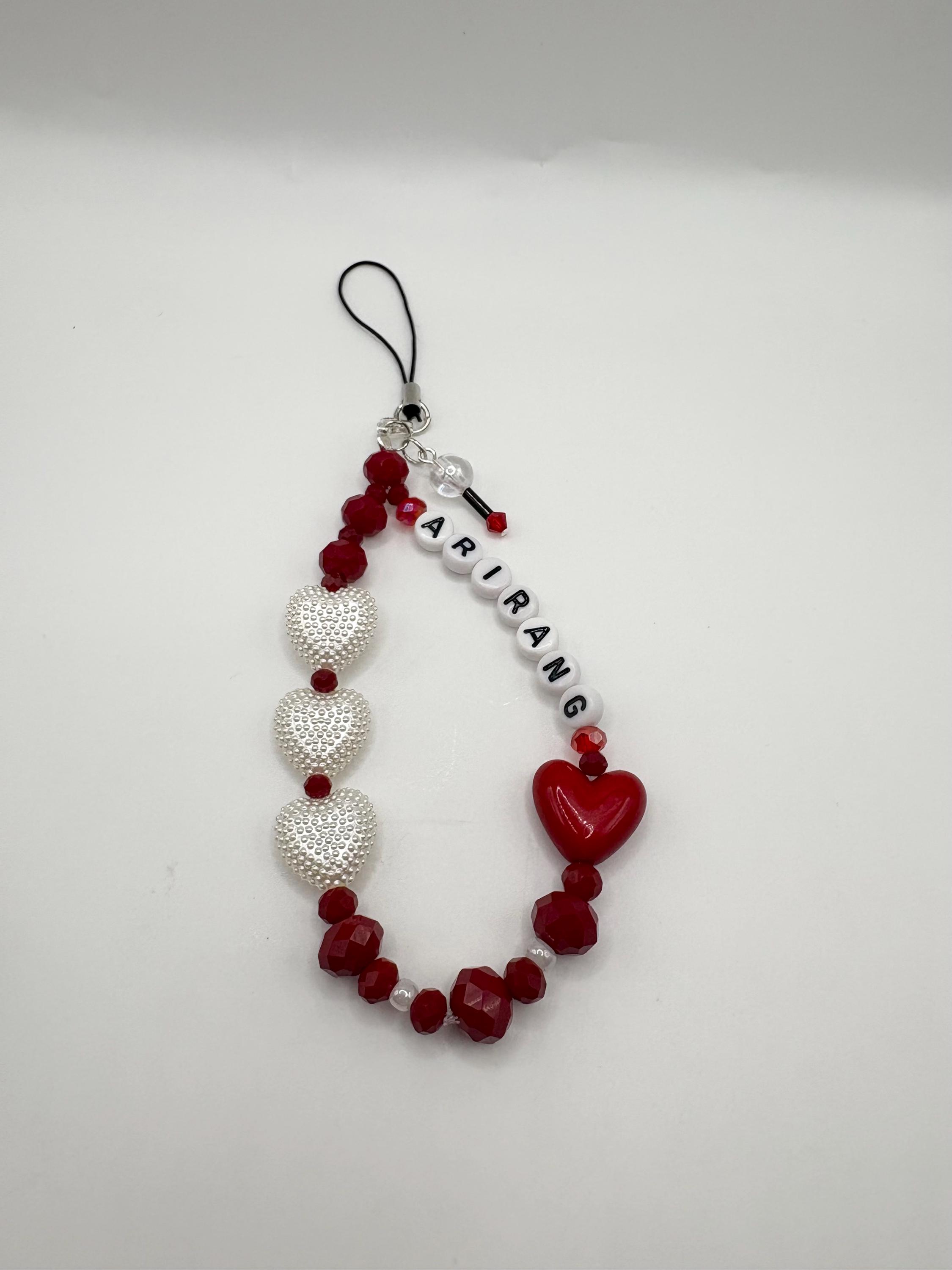 BTS Inspired Arirang Phone Chain- Handmade Beaded Gift - Etsy