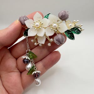 Floral Hair clip- Japan inspired hair clip- Kawaii hair accessories