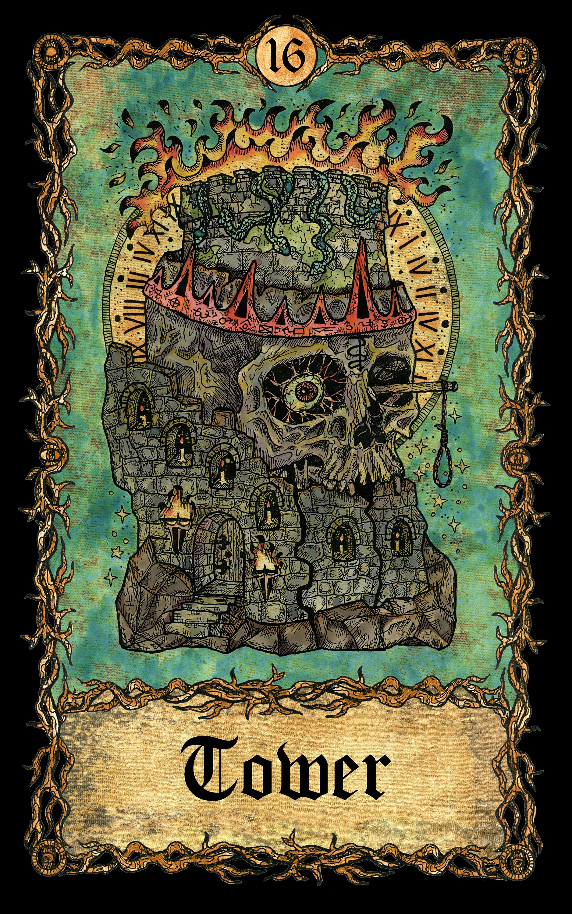 Bones Eternal Tarot Deck Gothic Indie Tarot Etsy