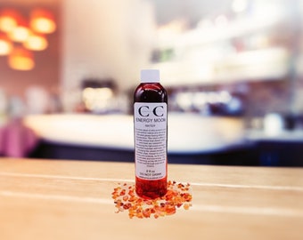 Agua Lunar Energética: Chips de Cornalina, Limpieza del Chakra Sacro (226 ml)