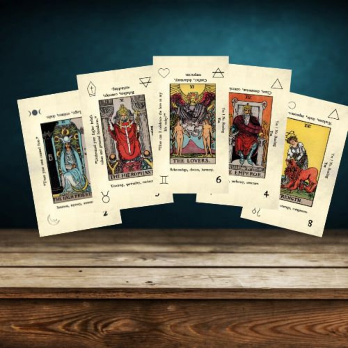 BEGINNER Tarot Cards With Added Keyword Meanings Indie Tarot Etsy