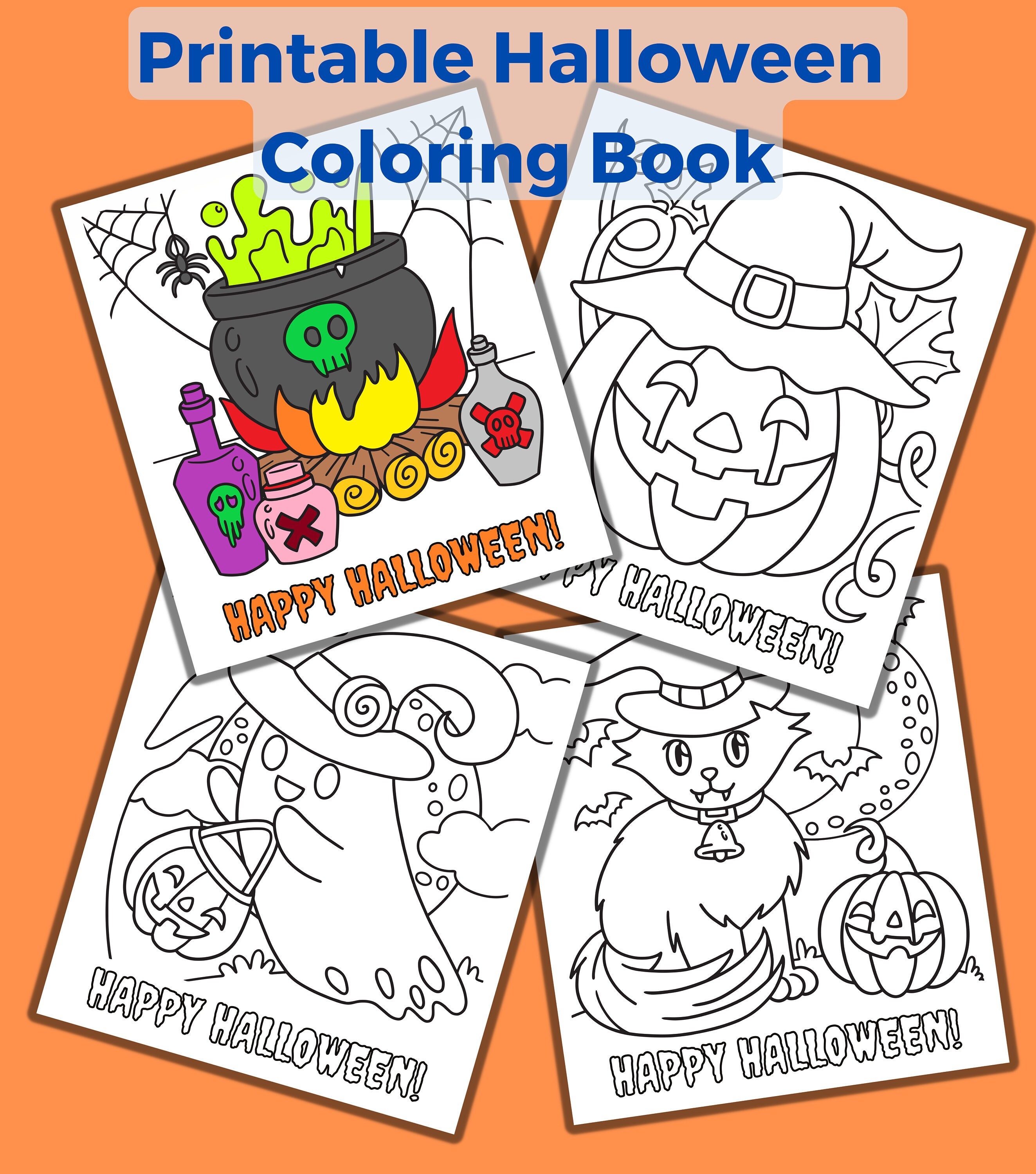 Printable Coloring Pages for Toddlers and Kids - Etsy